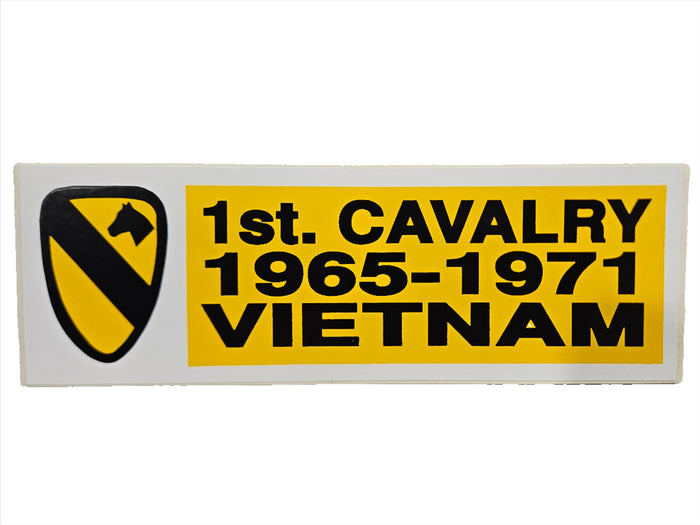 1st. Calvary 1965-1971 Vietnam Bumper Sticker