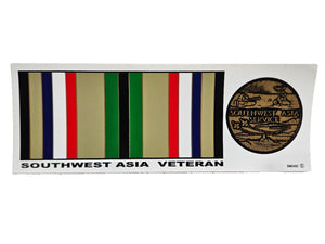Southwest Asia Veteran Bumper Sticker