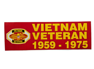 Vietnam Veteran 1959-1975 Bumper Sticker