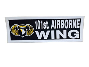 101st. Airborne Wing Bumper Sticker