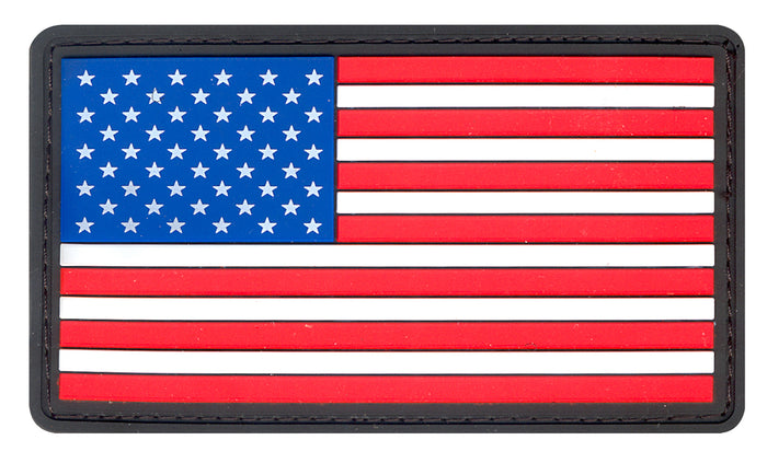 PVC RWB American Flag Hook & Loop Patch