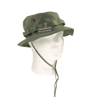 Vietnam 2" Short Brim OD Green Jungle Hat Ripstop Made In USA New Reproduction