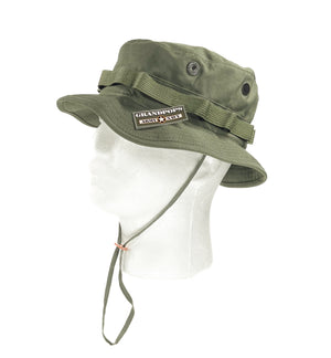 Vietnam 2" Short Brim OD Green Jungle Hat Ripstop Made In USA New Reproduction