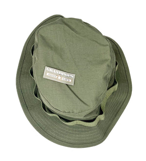 Vietnam 2" Short Brim OD Green Jungle Hat Ripstop Made In USA New Reproduction