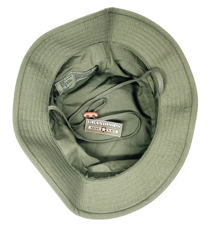 Vietnam 2" Short Brim OD Green Jungle Hat Ripstop Made In USA New Reproduction