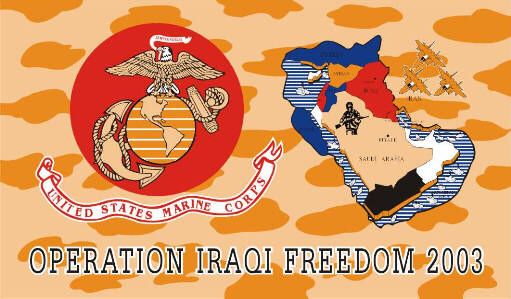 United States Marine Corps Operation Iraqi Freedom Camo Flag 3' x 5'