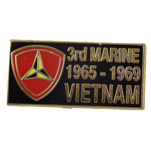 3rd Marine Division 1965-1969 Vietnam Tour Pin