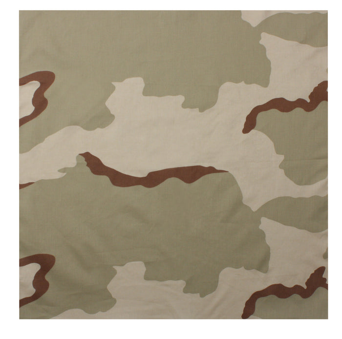 Classic 3 Color Tri-Desert Camo Bandana