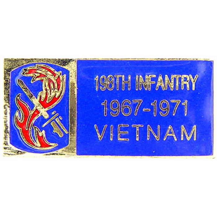 198th Infantry Division 1967-1971 Vietnam Tour Pin