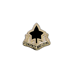 4th Infantry Regiment (MOTTO) Black/Silver Pin