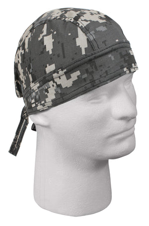 Subdued Urban Digital 100% Cotton Durag Head Wrap