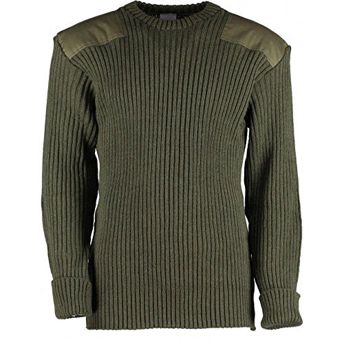 U.S. Marine Corps Olive Drab 100% Wool Commando Sweater USA MADE