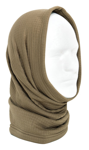 AR 670-1 Coyote Brown ECWCS Grid Fleece Neck Gaiter Gen III (Level II)