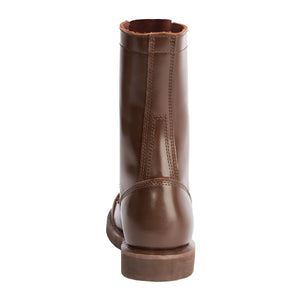 Brown Leather Paratrooper Jump Boot - 10 Inches