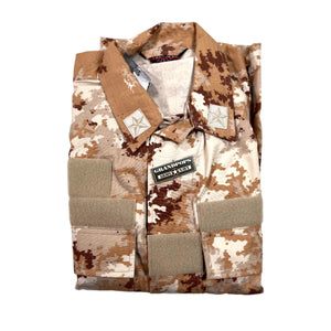 Tru-Spec Desert Vegetato Camo 50/50 Nyco Rip-Stop Italian Army Combat Uniform Jacket Medium-Short
