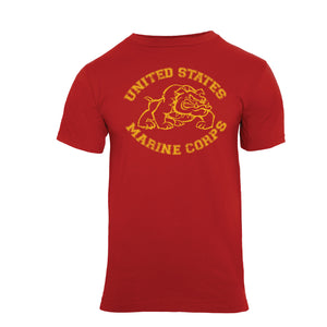 Red Vintage USMC Bulldog T-Shirt