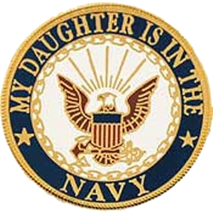 USN My Daughter Is In The Navy Pin