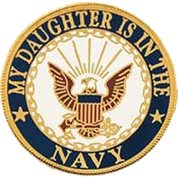 USN My Daughter Is In The Navy Pin