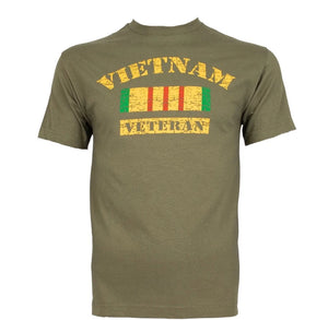 OD Green Vietnam Veteran Patriotic T-Shirt