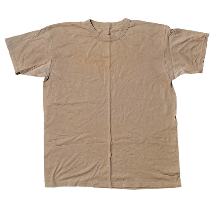 Sand Military T-Shirt Lightweight Crew Necks USED