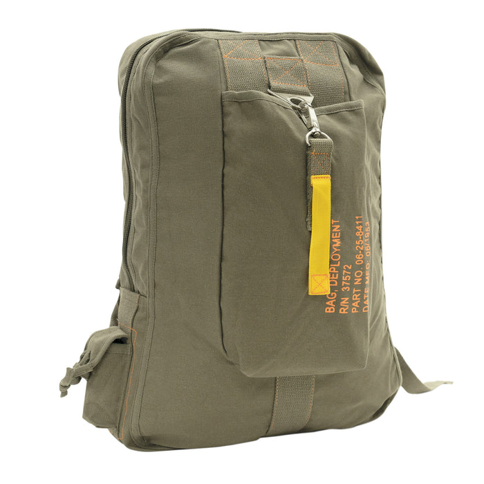 OD Green Vintage Canvas Flight Pack