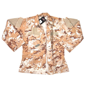 Tru-Spec Desert Vegetato Camo 50/50 Nyco Rip-Stop Italian Army Combat Uniform Jacket Medium-Short