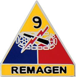 9th Armored Division (Remagen) Insignia Pin