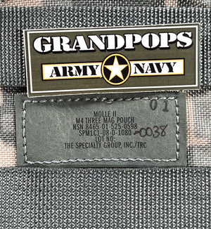 U.S. Army ACU Digital MOLLE M4/M16 Triple-Magazine Pouch USED