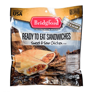 Bridgford Foods MRE Sweet & Sour Chicken FRESH Sandwich 2 Pack USA MADE