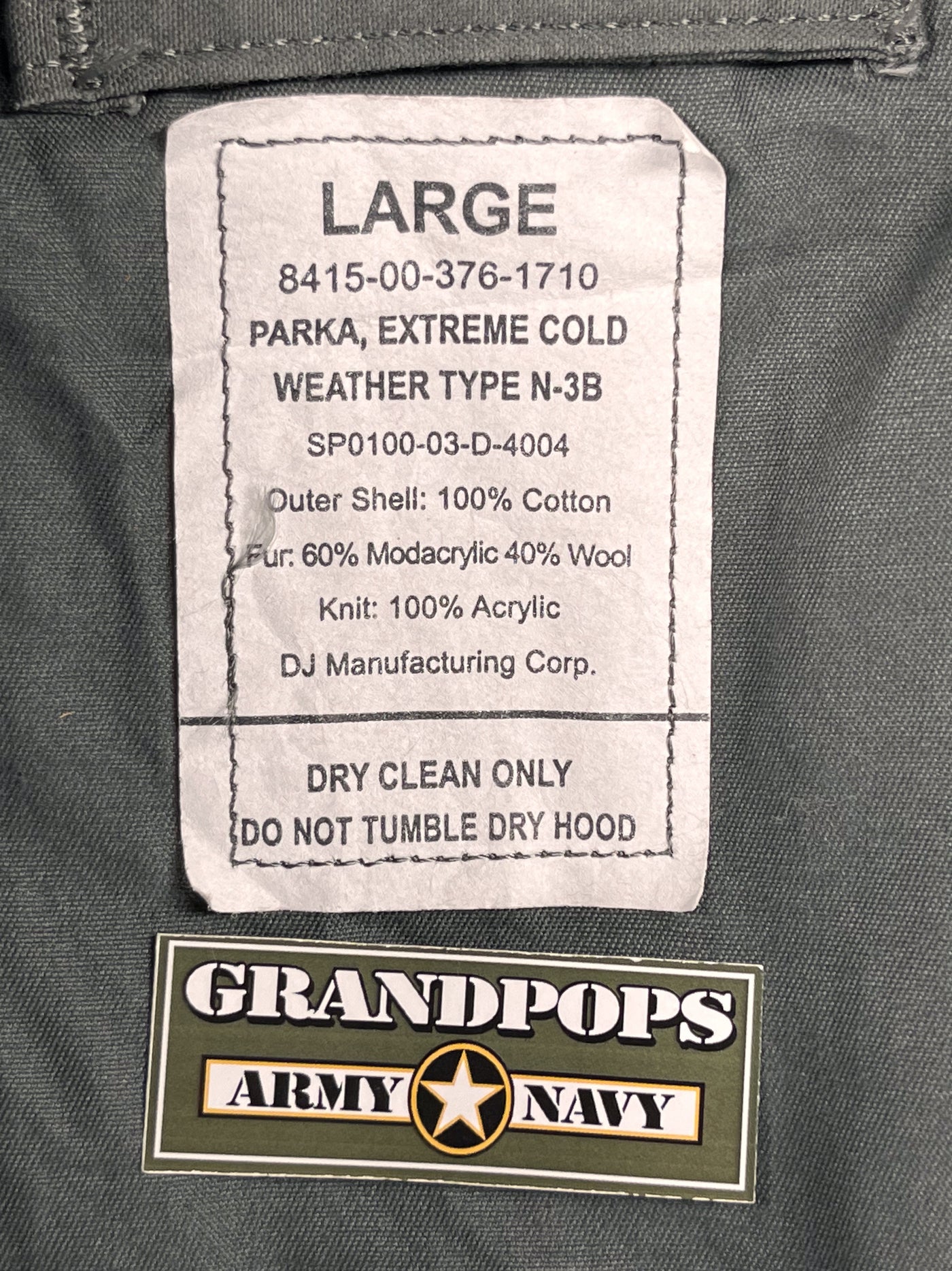 Cold Weather Ribbon USAF N-3B Extreme Cold Weather Parka – GRANDPOPSARMYNAVY