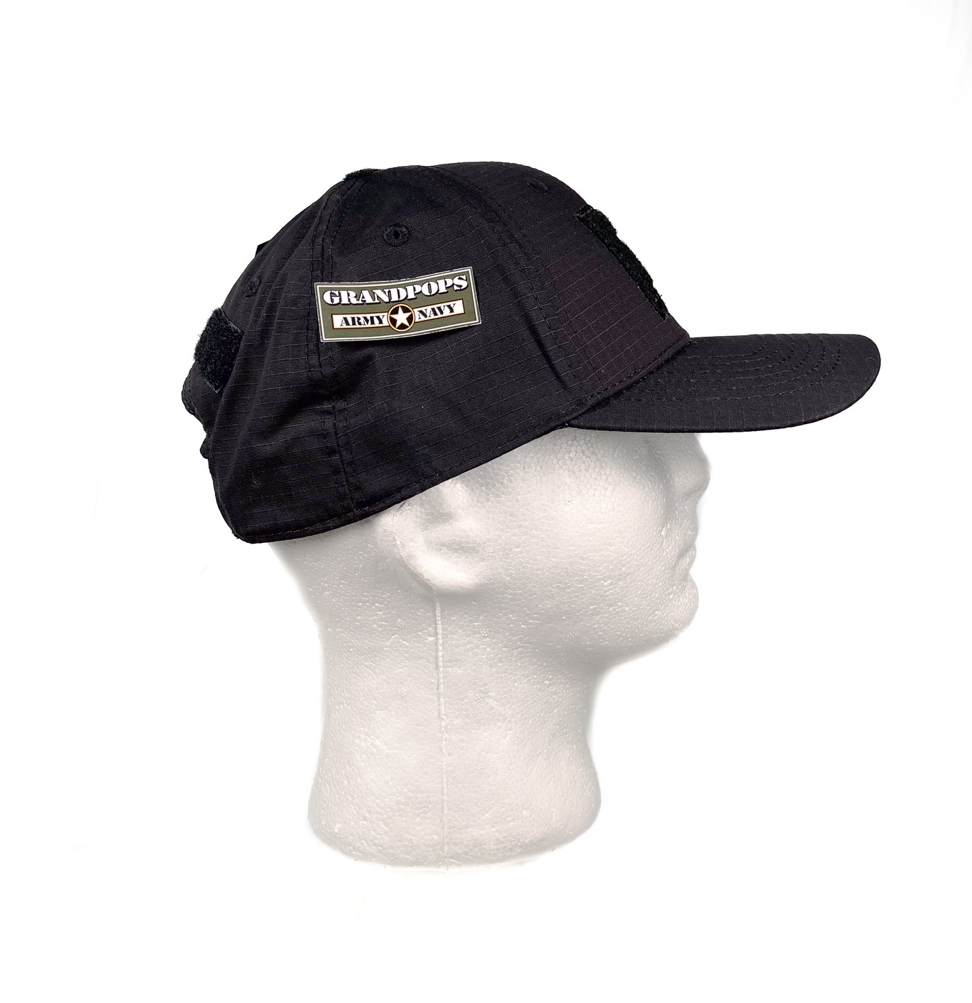 Black Tactical Contractor Adjustable Rip-Stop Operator Cap ...