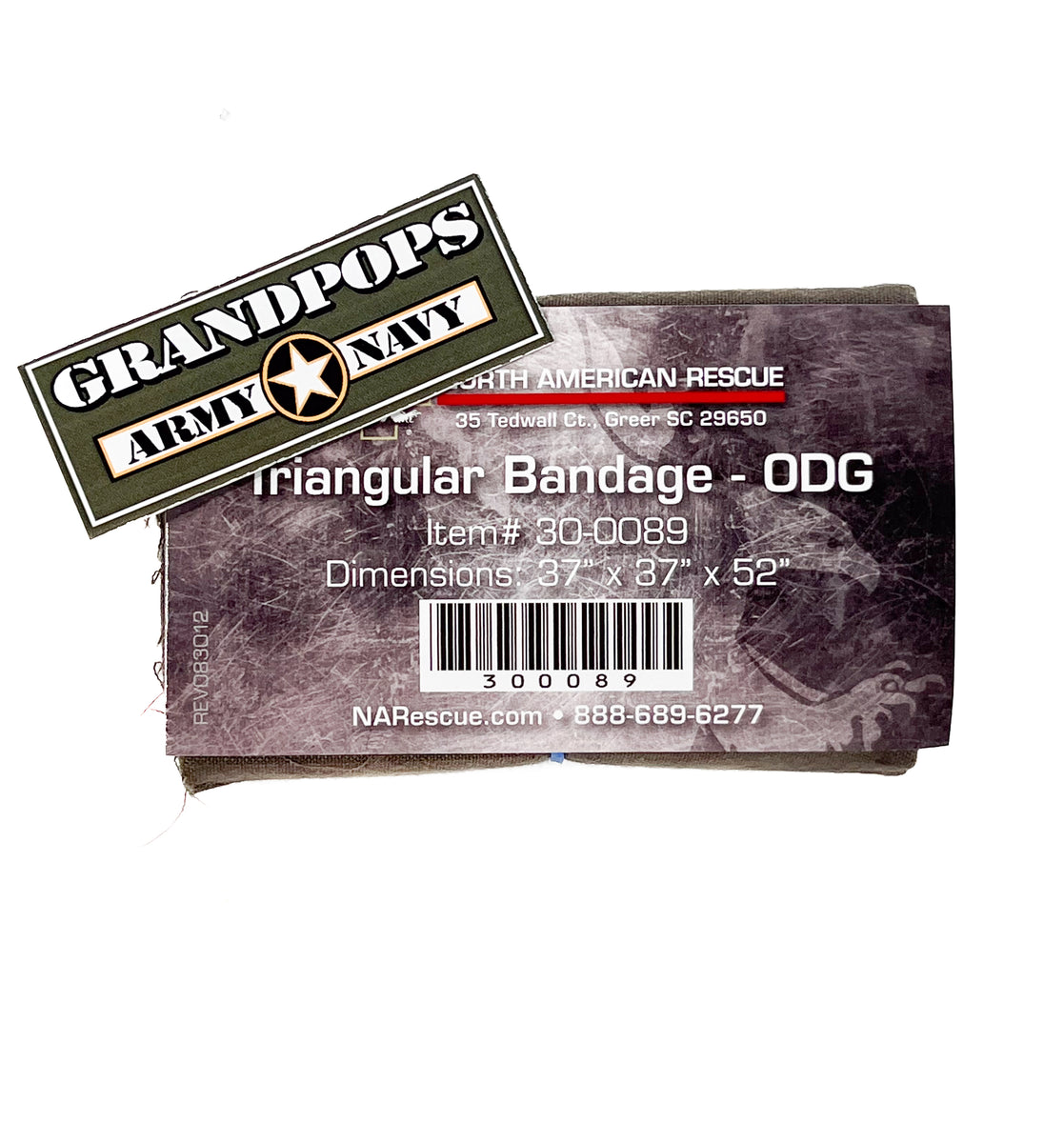 U.S. Military OD Green Triangular First Aid Field Dressing / Bandana ...