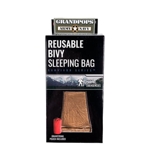 Bronze Emergency Aluminized PE Sleeping Bag