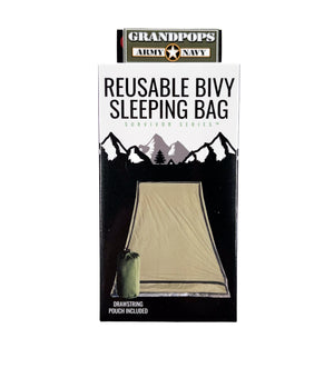 OD Green Emergency Aluminized PE Sleeping Bag