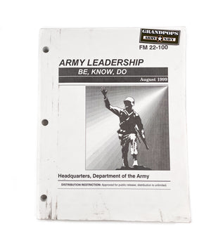 FM 22-100 Army leadership Be, Know, Do Manual USED