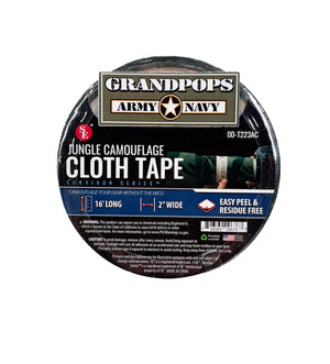 M81 Woodland Camo Cloth Easy Peal & Residue Free Tape 2"x16'