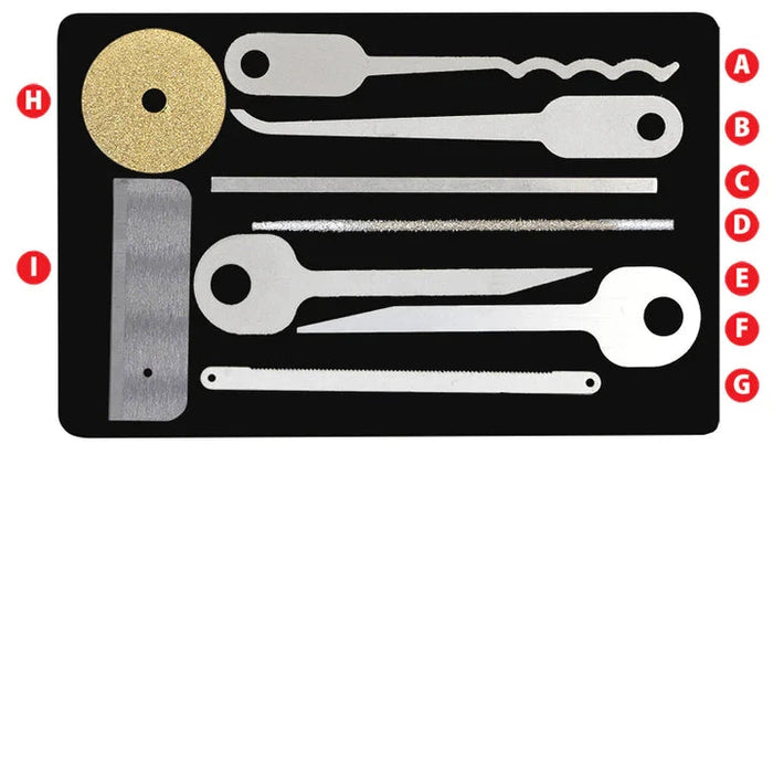 Covert Card™ Hidden Wallet 9-Tool Survival & Escape Kit