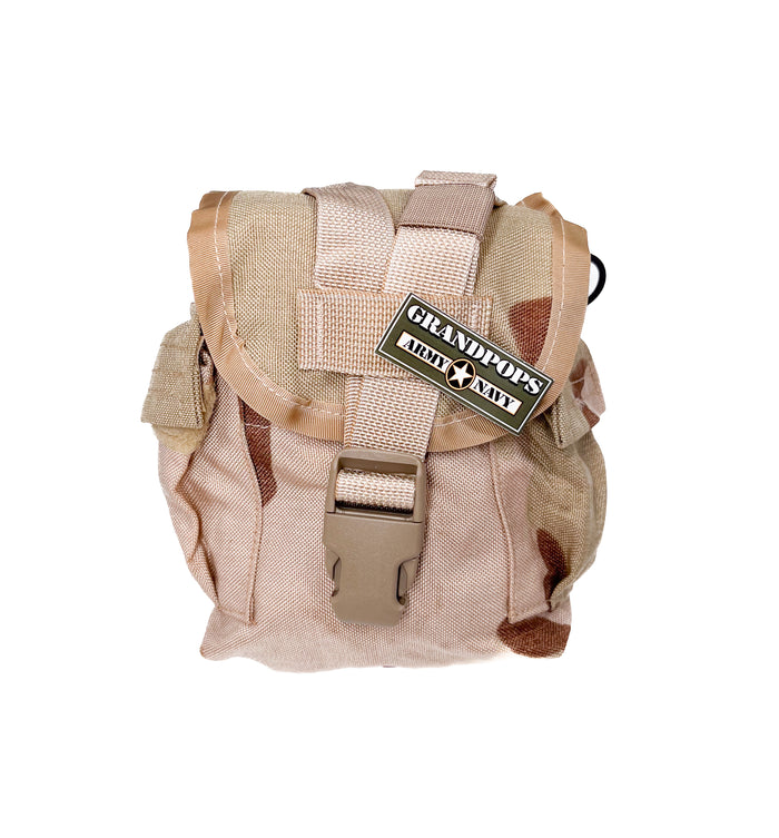 U.S. Military DCU 3 Color Desert 1 QT MOLLE Canteen/ General Purpose Cover Pouch NEW