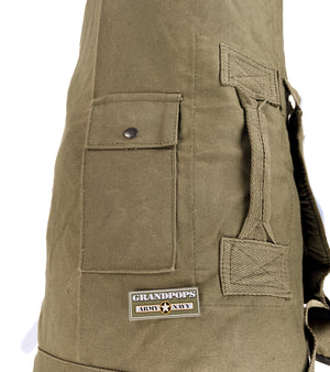 OD Top Loading Canvas Duffle Bag W/ Straps