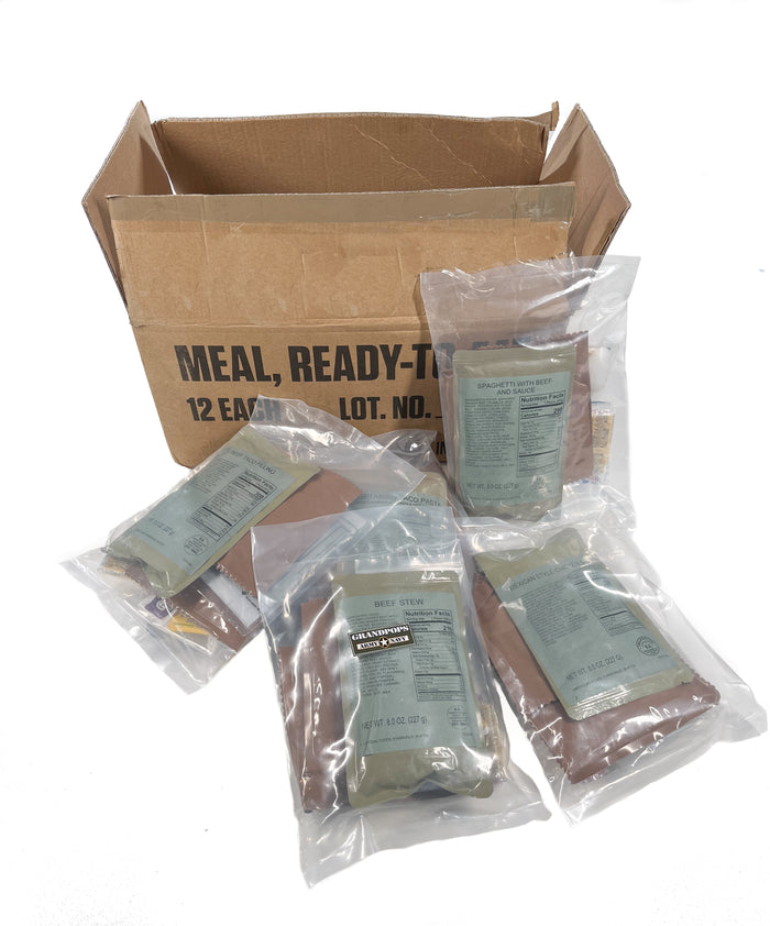 Deluxe Field Ready Ration MRE Meals-Ready-To-Eat Survival Food Made In USA
