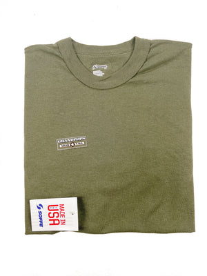 USMC Soffe Military Long Sleeve Shirt Lightweight 50/50 NyCo Crew Neck OD Green