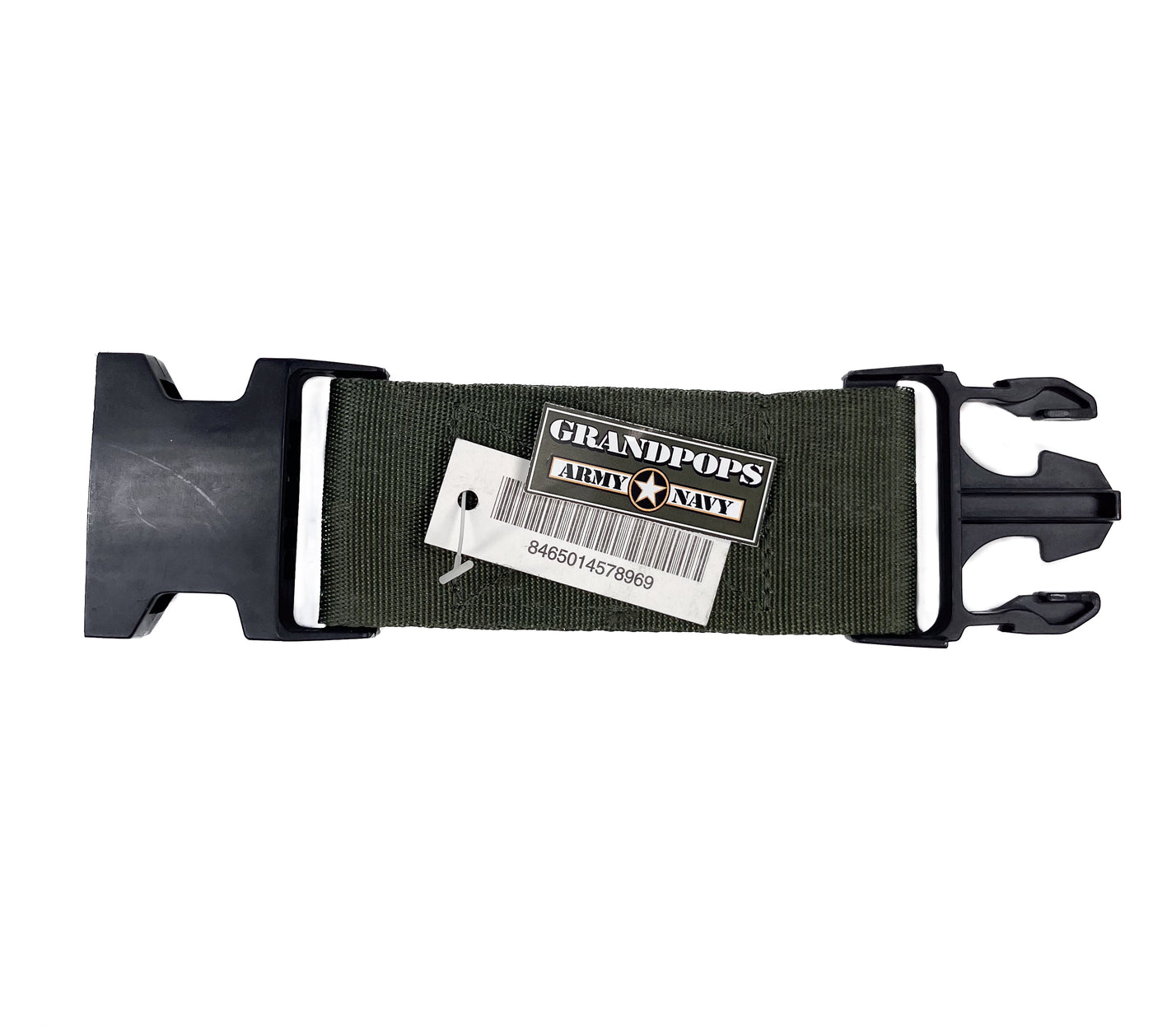 Military Green Pistol Belt Extender w/ Plastic Buckle