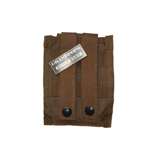 Coyote Brown Tactical MOLLE Triple Pistol Mag Pouch