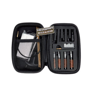 Compact Multi-Caliber Pistol Cleaning Kit W/ Travel Storage Case