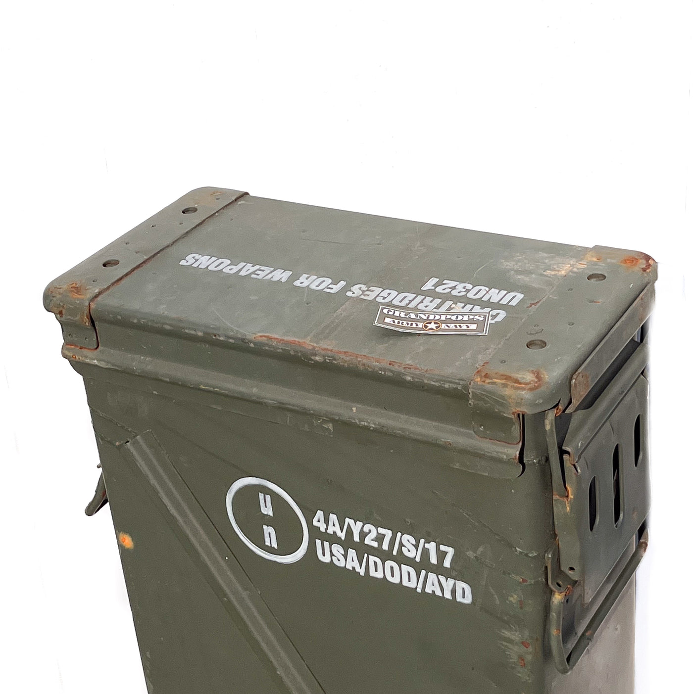 Lockable Metal Storage Box Used Bundeswehr Military Ammo Box – Metal, Lockable, Waterproof, Olive Green, German-Made Ammunition Storage - Foto 12