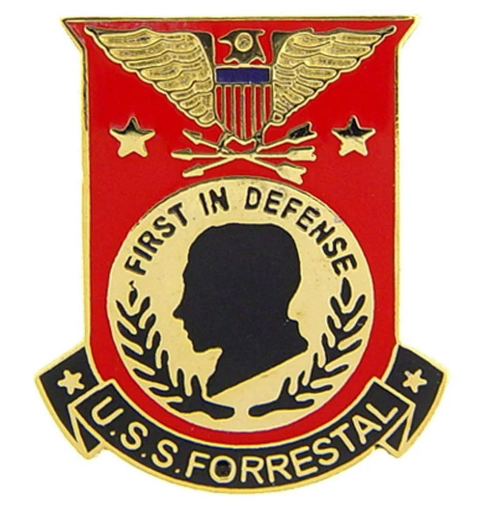 USS Forrestal CV-59 Aircraft Carrier Pin