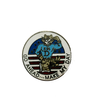 USN Navy Tomcat (Go Ahead Make My Day) Pin