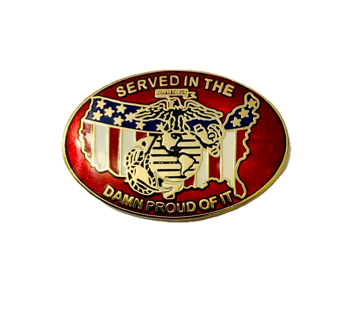 USMC (Served In The Marines Damn Proud Of It) Pin