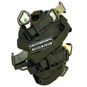 U.S. Army Post-WW2 Mountain Climber's Crampons Boot Attachment with a Grandops Army Navy logo.