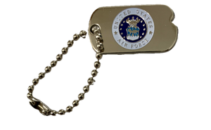 USAF Emblem Dog Tag Pin